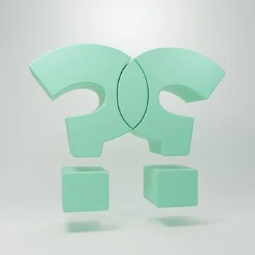 Green Question mark icon isolated on grey background. FAQ sign. Copy files,.. Stock Illustration