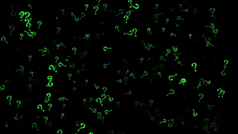 Green Question Mark Particle video animated background Stock Footage 342204570