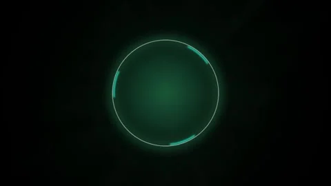 Green radar loading ring spinning seamless loop motion background Stock Footage 344231252