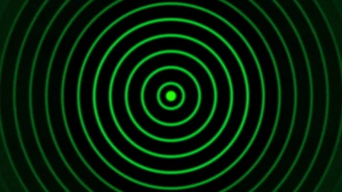 Green radar ripple loop Stock Footage 340117329