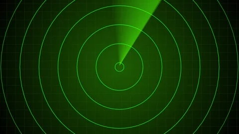 Green radar screen with dots - Safety equipment Stock Footage 326136343