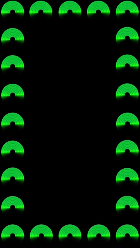 Green radar vertical frame Stock Footage 306508155