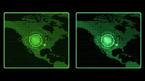 Green radars 스톡 동영상 10747130