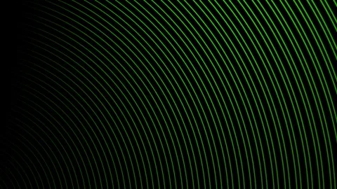 Green Radial Concentric Waves Expanding Corner Stock Footage 335557718