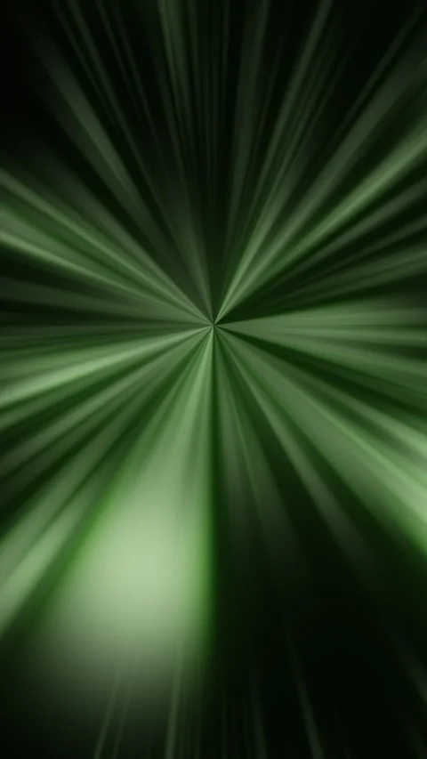 Green Radial Light Burst Rays from Center Vertical Seamless Loop Stock-Footage 345853029
