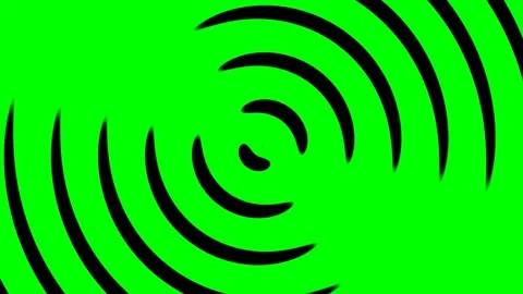 Green Radiating Circle Shape Effect Background Stock Footage 337856938