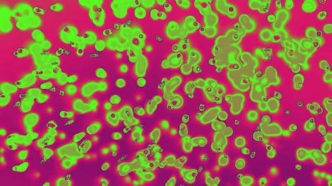 Green radioactive cells Stock Footage 159981397