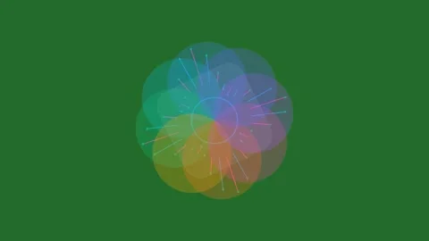 Green Rain on Green Screen Background Horizontal 16:9 Stock Footage 339443741