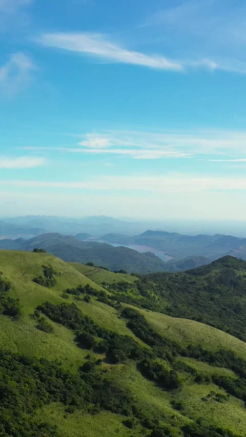 Green rainforest and jungle in the mountains of Sri Lanka view from above. Stock Footage 252185338