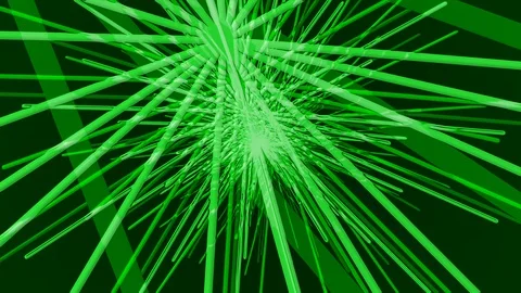 Green Random Lines Zoom Stock Footage 100506907