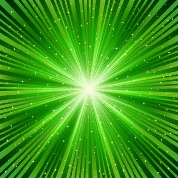 Green ray of a star Stock Illustration