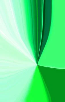 Green rays converging at one point in center. Abstract modern background Stock Illustration