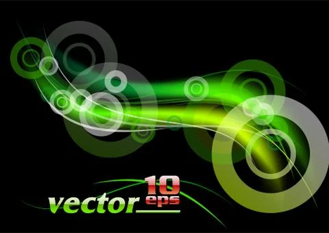 Green rays 스톡 일러스트