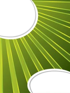 Green rays Illustrazione stock