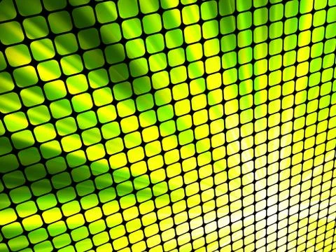 Green rays light 3D mosaic. EPS 8 Stock Illustration