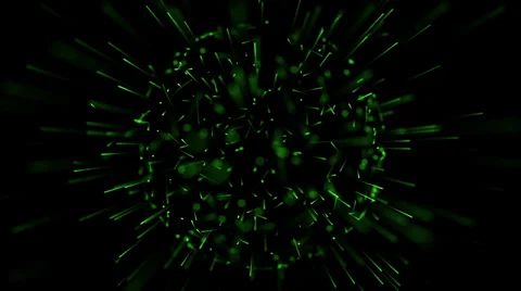 Green Rays Planet Stock Footage 34518855