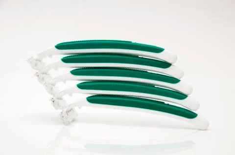 Green razors 写真素材