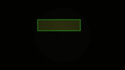 Green rectangle on black background. Stock Footage 335113066