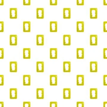 Green rectangle frames creating seamless pattern on background Stock Illustration