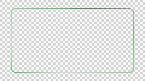 Green rectangle outline on white background Stockillustratie