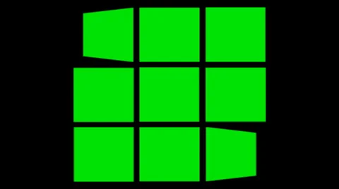 Green rectangles animation Video stock 35427723