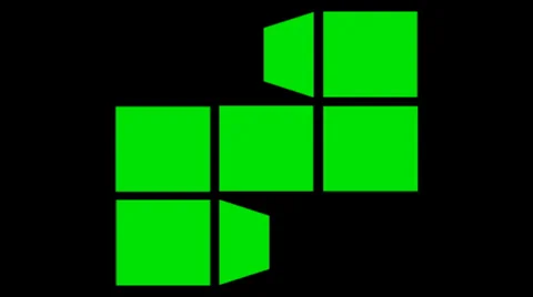 Green rectangles animation Stock-Footage 35428727