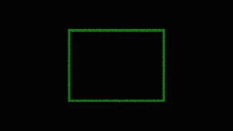 Green Rectangles on Black Background Minimalist Motion Graphic Animation Video stock 343419805