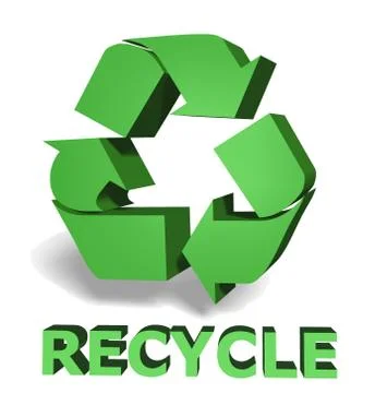 Green recycle icon Stock Illustration