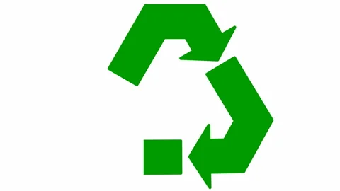 Green recycle white Stock Footage 200952005