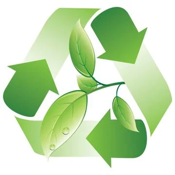 Green recycling Stock-Illustration