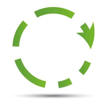 Green recycling symbol Stock Illustration