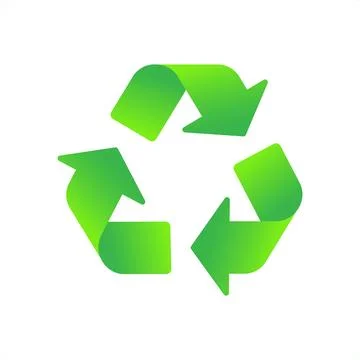 Green Recycling symbol Stock Illustration
