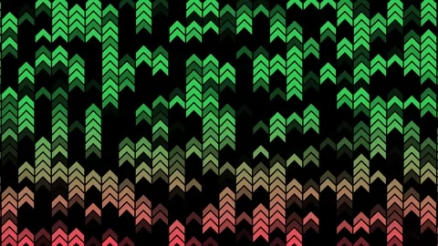 Green red arrows move up loop motion background Stock Footage 341602163
