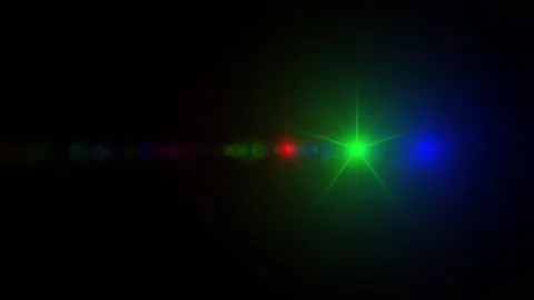 Green, red, blue starlight 库存影片 320139877