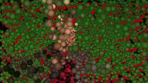 Green red bubble Speed light effect Stock Footage 26848486
