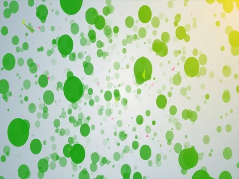 Green Red Bubbles Zoom out Stock Footage 73618146