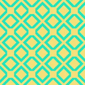 Green red geometric fabric pattern Stock Illustration