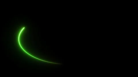 Green Red gradient glow Ellipse line running around overlay effect Stock Footage 322791241