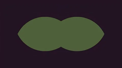 Green Red shape morphing and expanding on a dark background 스톡 동영상 341679567