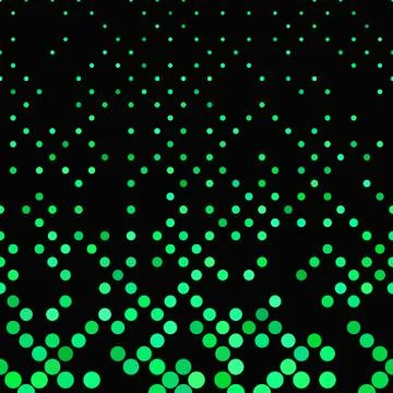 Green repeating abstract circle pattern background イラスト素材