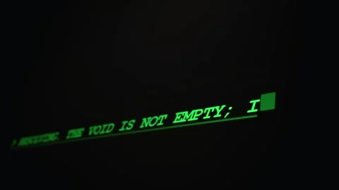 Green Retro Computer Text Warning of Recursive Logic Depth Detected on Screen Stock Footage 334729905