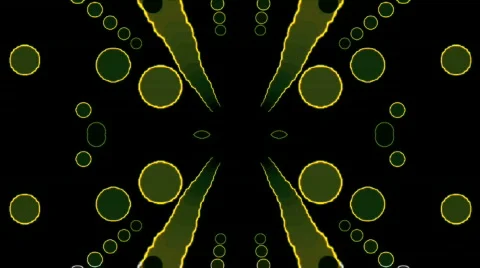 Green retro moving circles  Stock Footage 274635