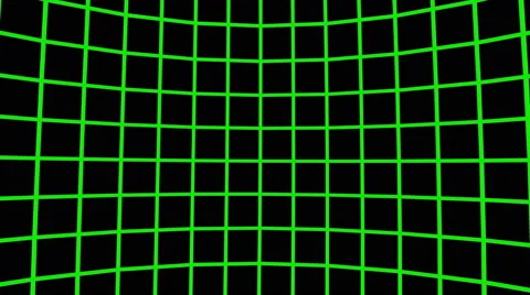 Green retro rotating wireframe. (loop ready file) Video stock 48892298