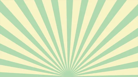 Green Retro Sunburst Rays Loop Animation, Vintage Grunge Style, 4K Stock Footage 204732178