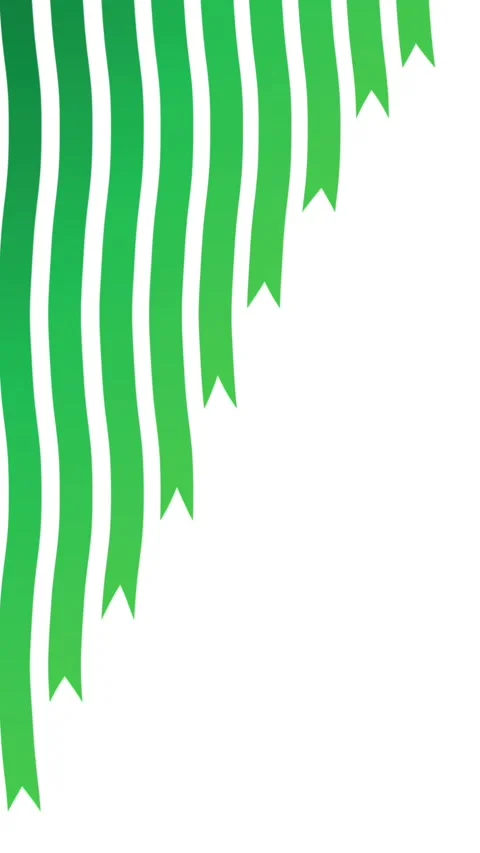 Green ribbon animation Stock-Footage 308232998