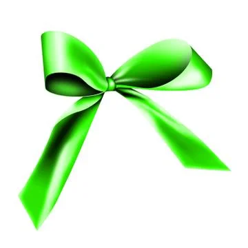 Green ribbon Stock Illustration