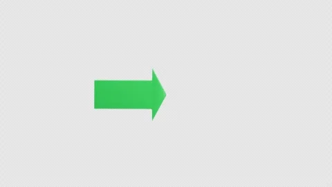 Green right arrow 3d animation Stock Footage 327424938