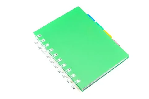 Green ring binder notebook Stock Photos