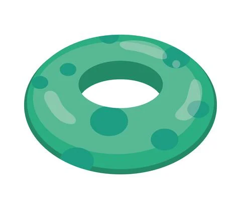 Green ring float Stock Illustration