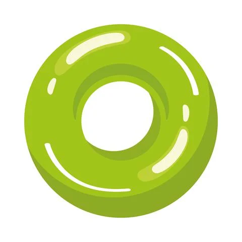 Green ring float pool 스톡 일러스트